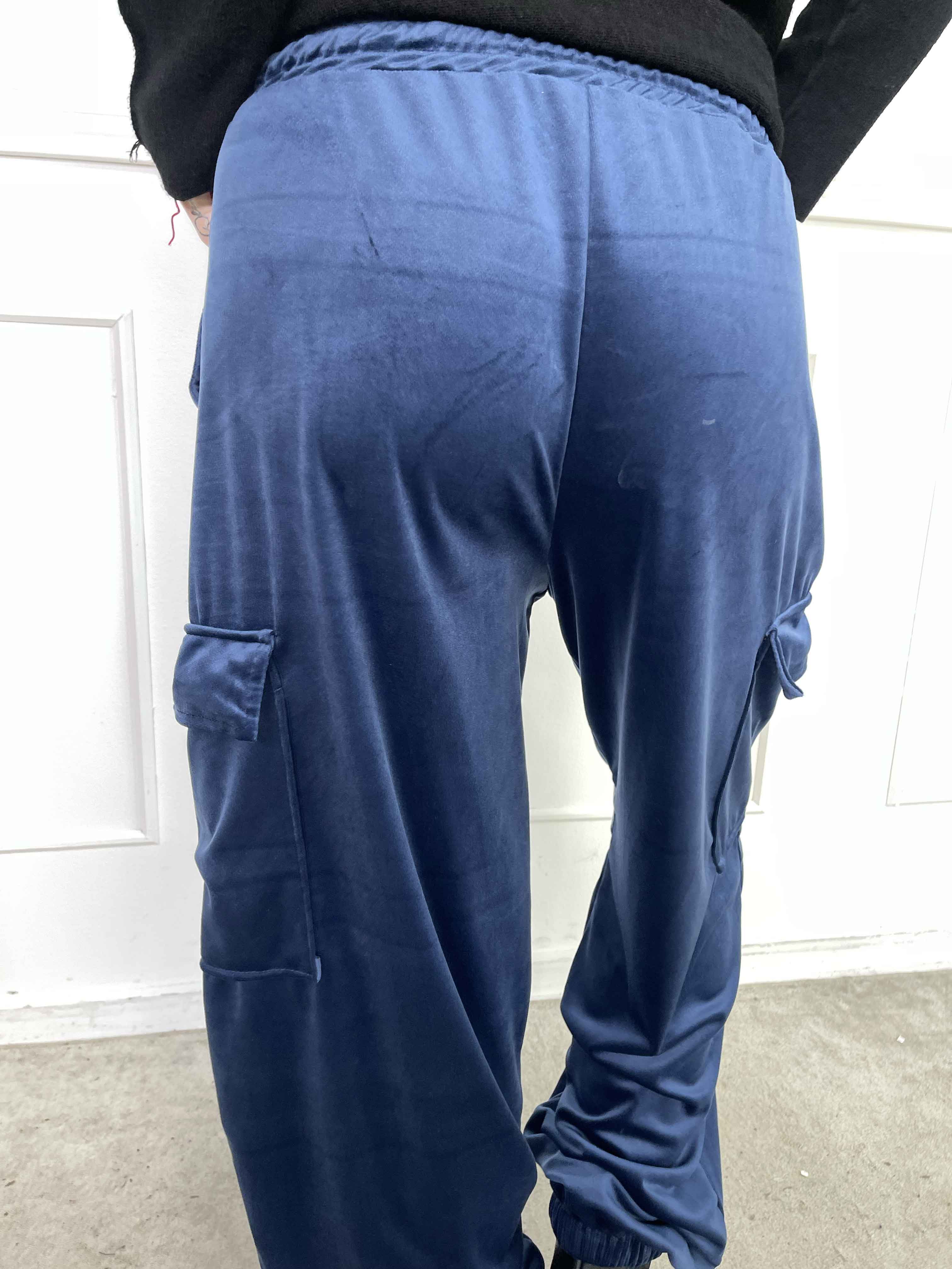 Pippa - Bløde cargobukser i velour